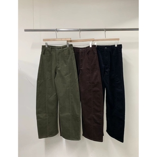 PLATE韩国直邮㊣女装新品热卖时尚25秋冬真品推荐休闲裤灯芯绒