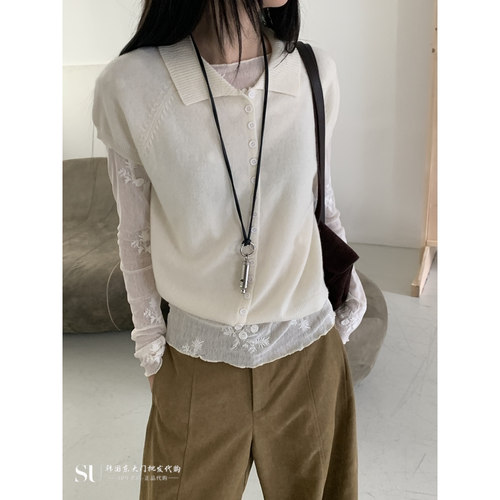 RIVER RAIN韩国直邮㊣女士26秋季新品真品针织衫短袖针织衫