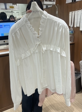 FLat OGI东大门㊣实拍女士新款热卖真品25秋冬时尚休闲衬衫