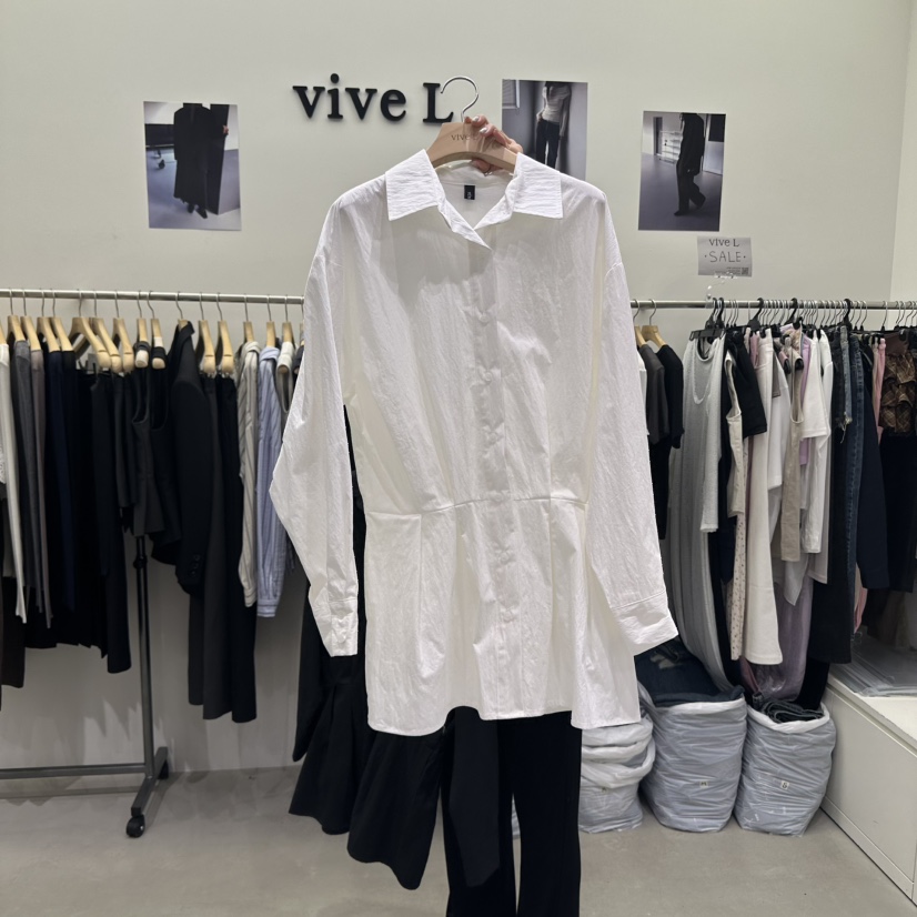 VIVEL东大门㊣直邮女装新品推荐25秋冬时尚热卖人气休闲衬衫