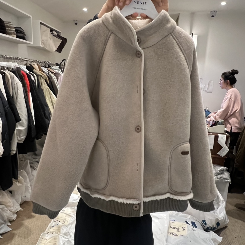 VENIR-a东大门㊣代购女装新款25秋冬推荐时尚热卖人气夹克
