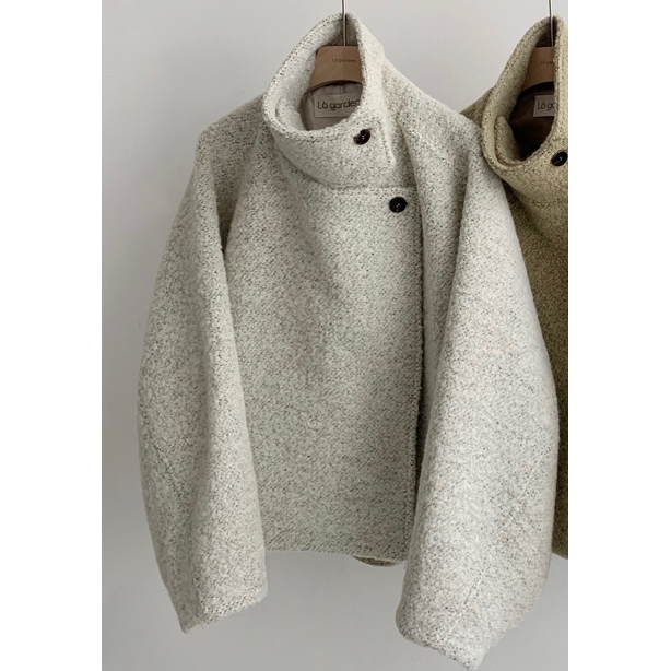 LO GARDEN东大门㊣代购女装新品25秋冬热卖真品短款大衣羊驼