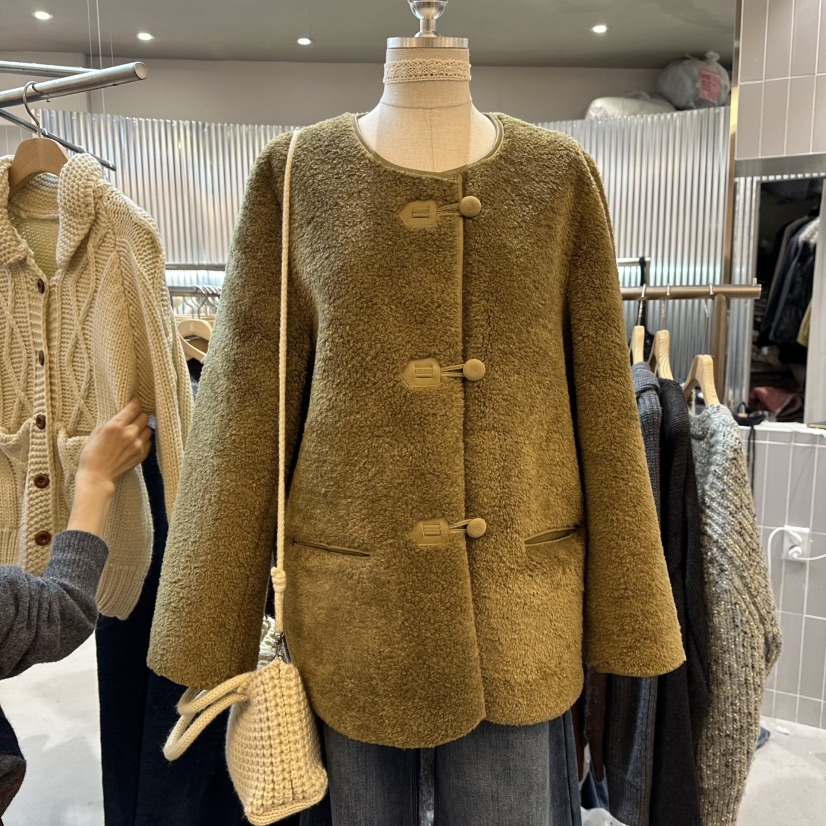 ALEGRE东大门㊣实拍女士新款人气时尚推荐休闲25秋冬短款大衣