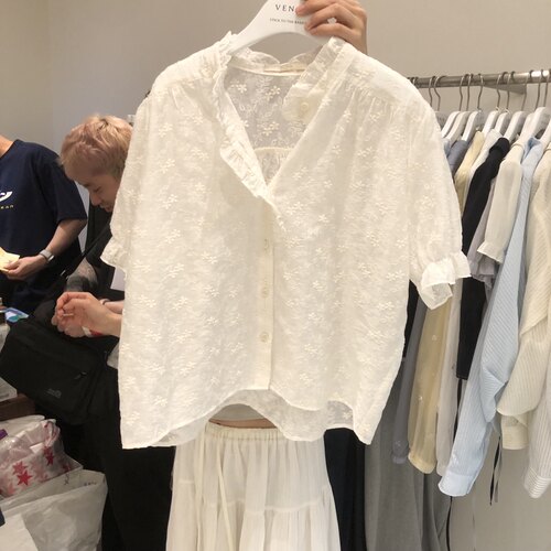 VENIR-a㊣韩国直邮实拍女士新品推荐热卖人气休闲26春夏衬衫