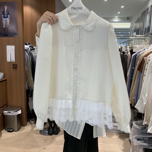 FLat OGI㊣东大门代购女装26秋冬新款真品人气热卖时尚衬衫