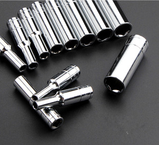 10扳手工具棘轮6.3mm小飞1 加长套筒内外六角加深套筒头子7