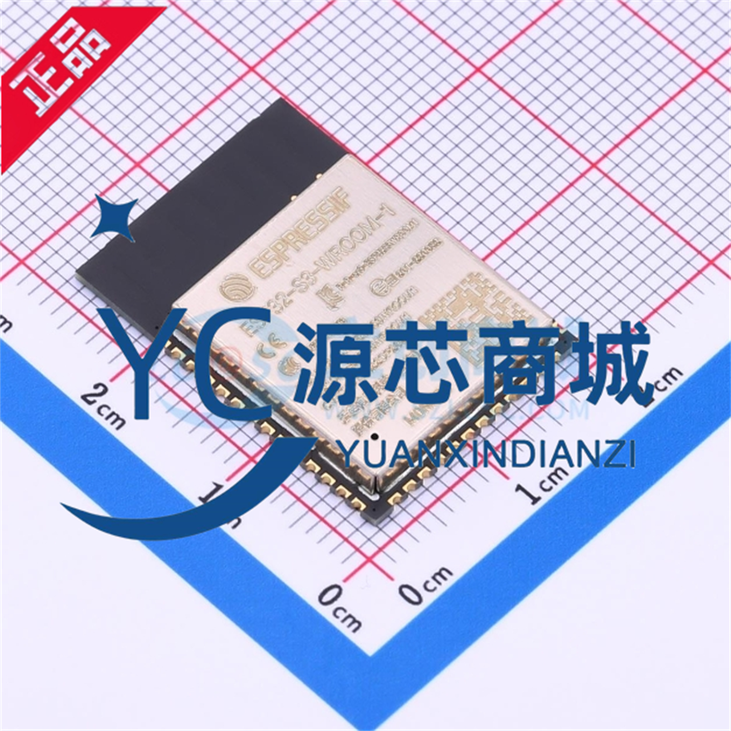 乐鑫 ESP32-S3-WROOM-1-N8R8双核WiFi&蓝牙MCU模组物联网无线模块