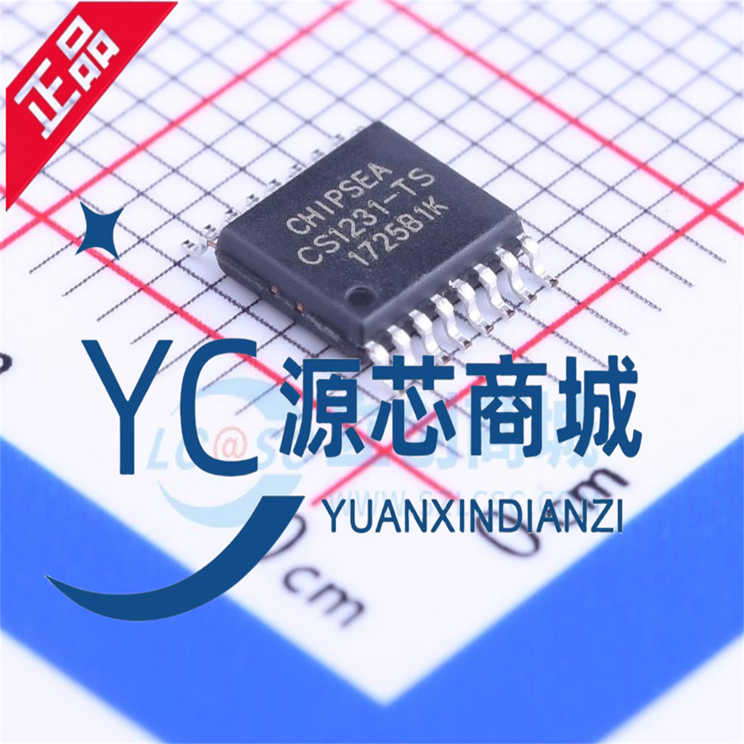 原装正品 CS1231-TS 封装TSSOP-16 高精度 24位模数转换芯片ADC