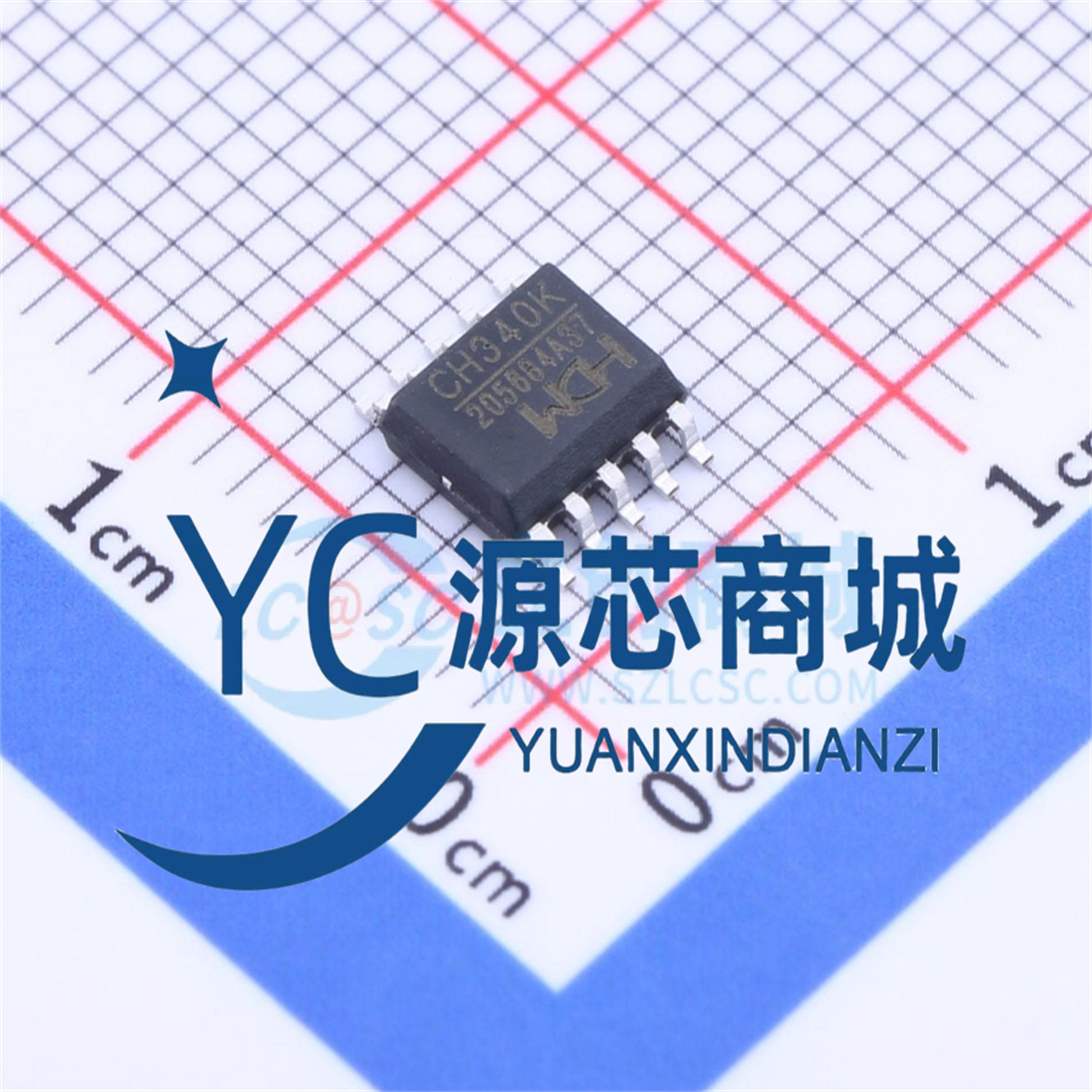 WCH南京汝恒 CH340K 贴片ESSOP-10 全新USB转串口芯片