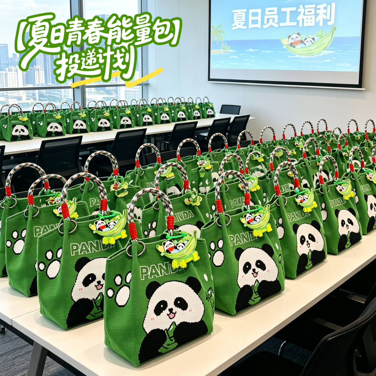 清凉一下防暑降温大礼包伴手礼袋