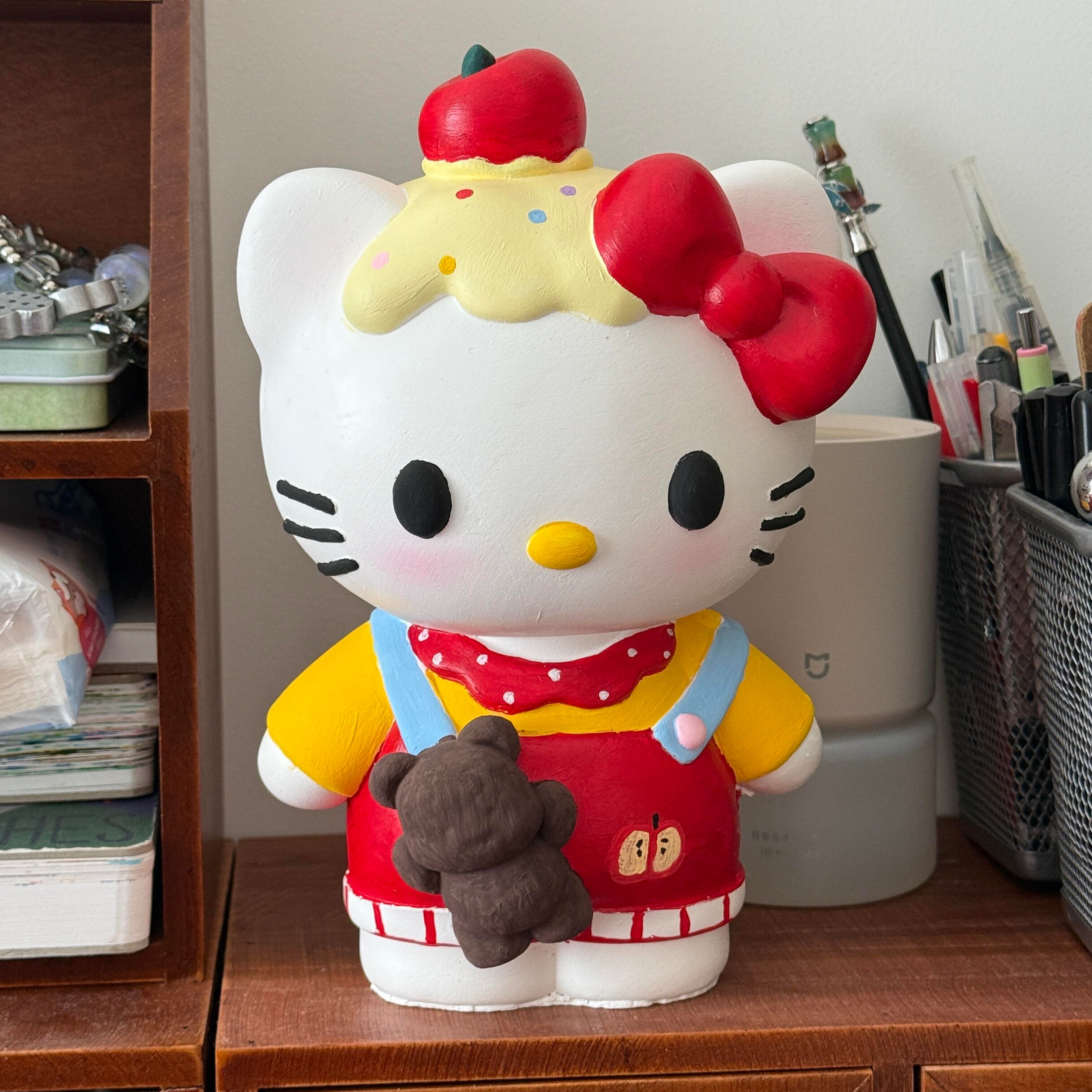 玻璃钢Kitty店铺装饰雕塑定制