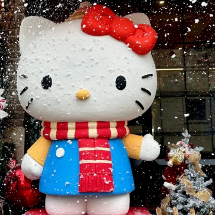 玻璃钢雕塑KT猫雕塑定制HelloKitty雕塑泡沫雕塑定制大型装饰摆件