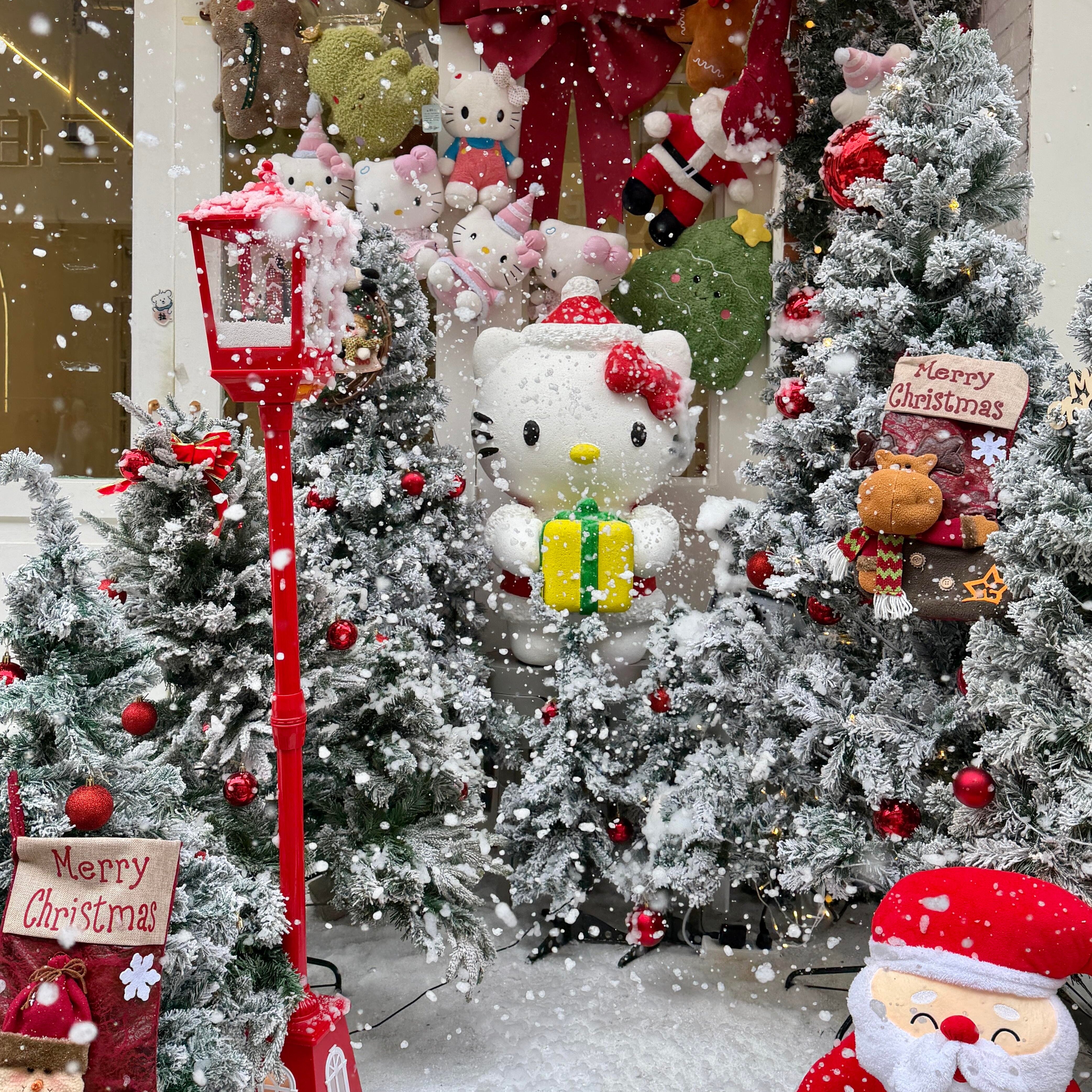 玻璃钢HelloKitty泡沫雕塑定制