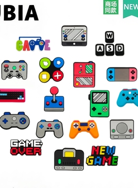 洞洞鞋配饰gmae游戏机手柄卡通鞋花diy鞋子配件适配crocs洞洞鞋扣