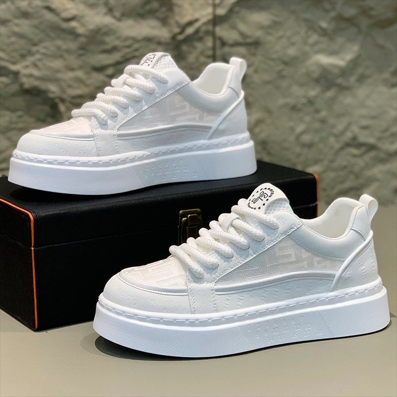 软底增高运动休闲板鞋小白男