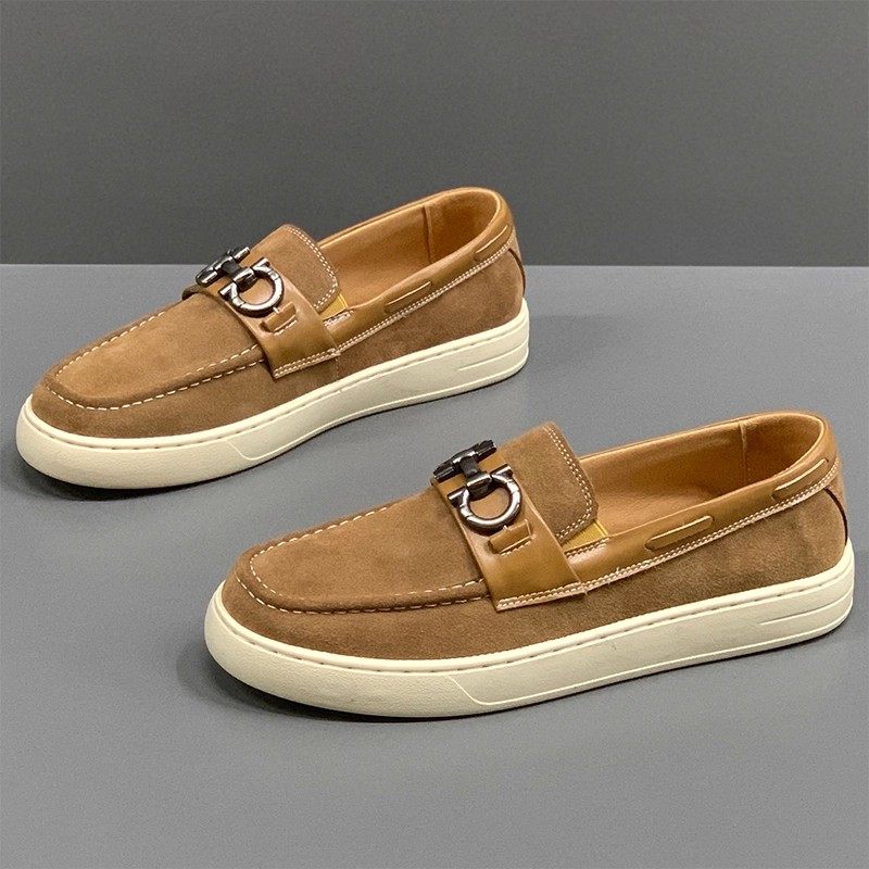 Zongcaileader豆豆鞋男新款翻毛皮透气休闲轻便软底懒人鞋男士,流行男鞋,雨鞋,淘宝优惠券,粉丝福利购,淘宝优惠卷