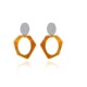 Glam 小众树脂耳饰品 个性 Everx 陈燃明星联名琥珀色几何耳环女