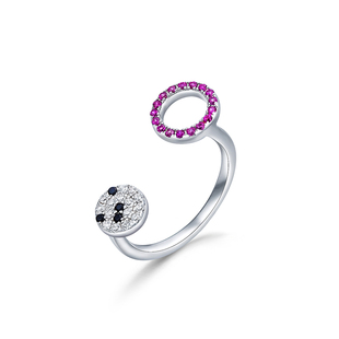 可调节指环尾戒关节戒 设计师个性 Glam Ever甜美火龙果开口戒指