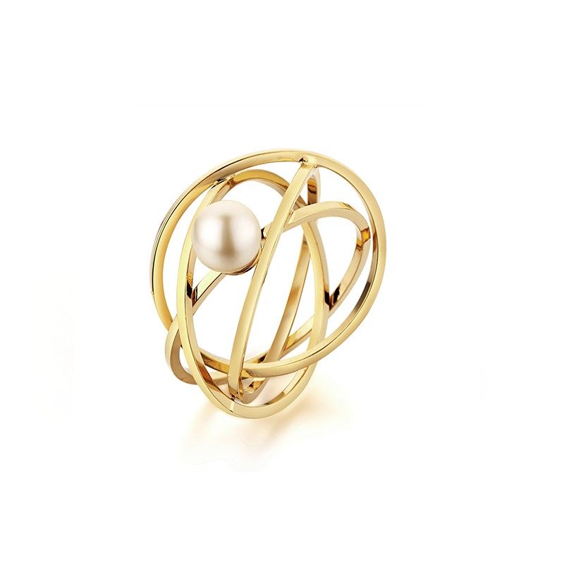 Glam Ever轻奢圆形几何仿珍珠小众设计戒指 金色食指戒指环,饰品/流行首饰/时尚饰品新,戒指/指环,淘宝优惠券,粉丝福利购,淘宝优惠卷