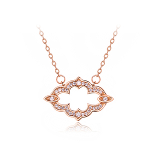 Glam ins嘻哈潮网红玫瑰金锁骨链颈链 Ever巴洛克罗马假日项链女