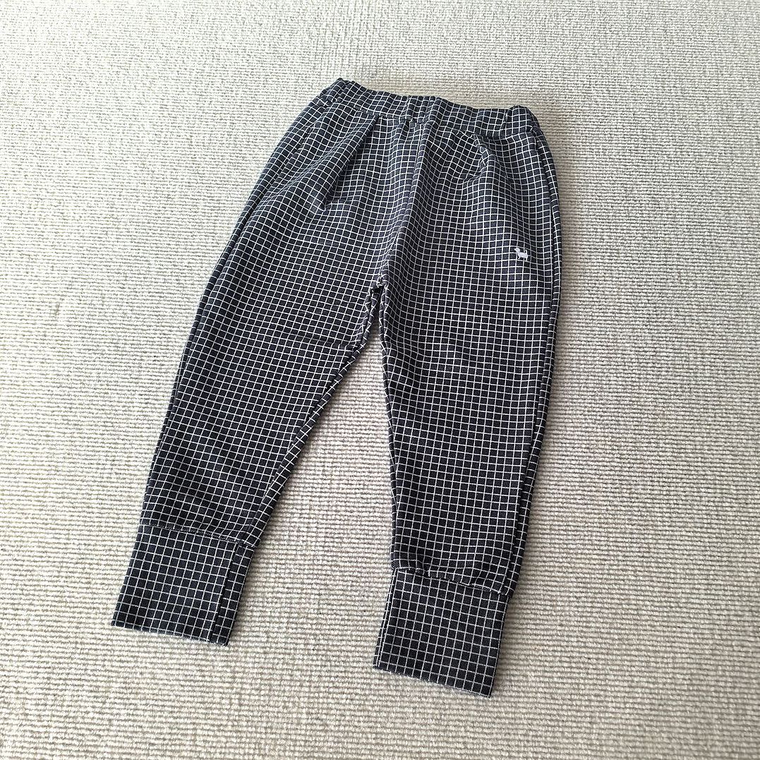 120-140码~外贸日单春秋款男女童装 纯棉细格子柔软哈伦休闲裤