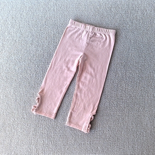 纯棉氨棉弹力休闲百搭7分打底裤 女童装 外贸Y单夏装 6岁