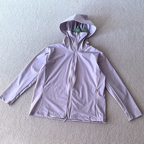 130-150码~外贸Y单夏装女童装 拉链连帽口袋凉感速干弹力UV防晒衣