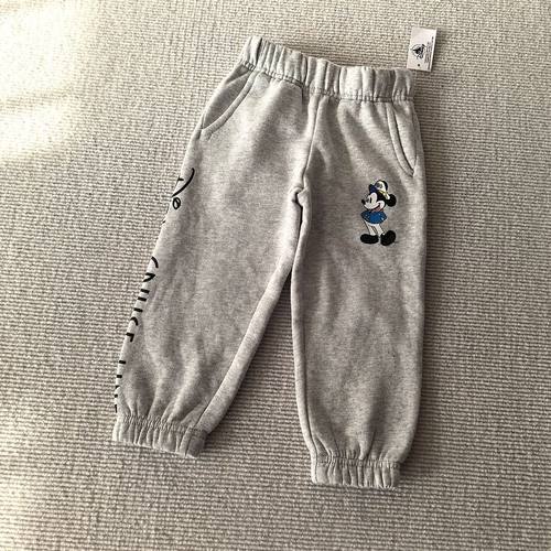 92-152码~外贸Y单秋冬款男女童装 单面绒拉绒卡通口袋休闲运动裤