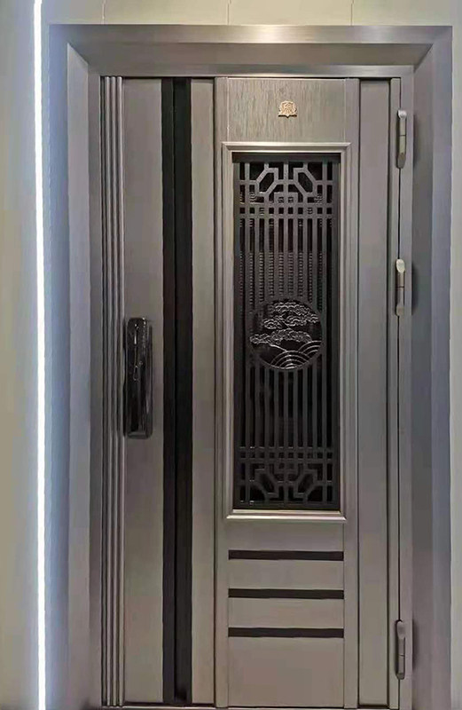 不锈钢韩式门家用入户门安全防盗门通风门中门定制门智能门