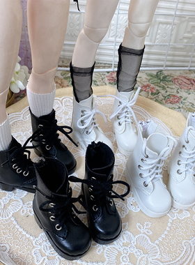 熊妹4分bjd工装靴SD男娃拉链骑士靴3分60厘米bjd帅气中筒靴包邮