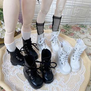 熊妹4分bjd工装靴SD男娃拉链骑士靴3分60厘米bjd帅气中筒靴包邮