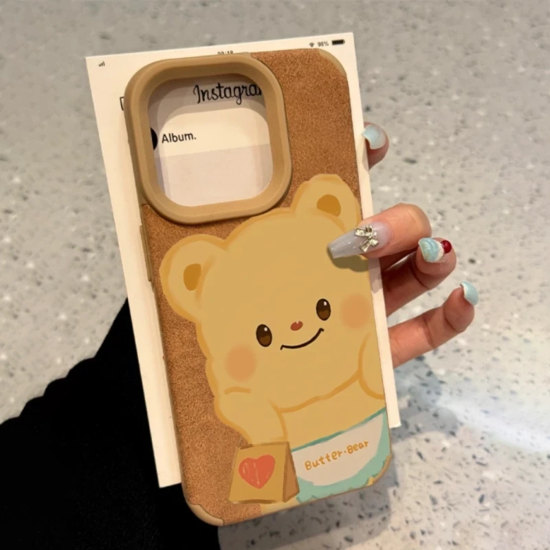 新款麂皮棕色托脸黄油秋冬苹果16