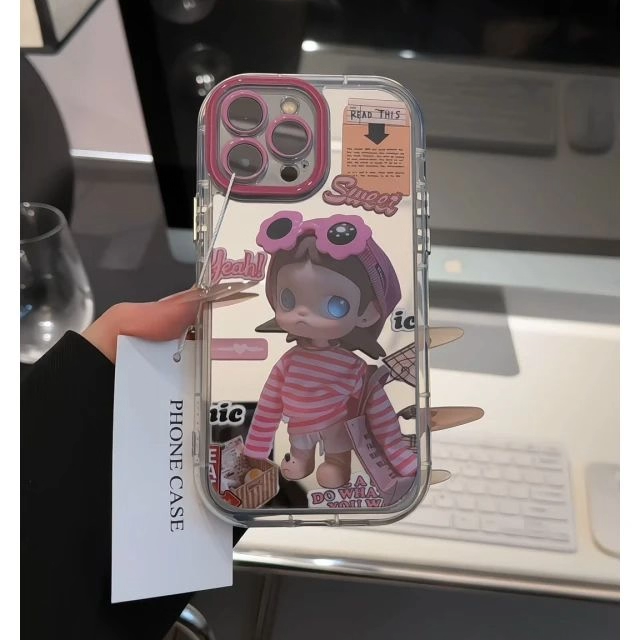 适用iPhone17/16promax条纹嘎子姐纱手机壳苹果15plus可爱小米17/15pro新款华为pura80全包vivos30Reno14软壳