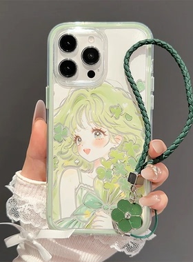 春日女孩手机壳适用iPhone17/16promax二合一苹果15/14PLUS小清新华为MATE80小众简约小米17PRO防摔K90软壳