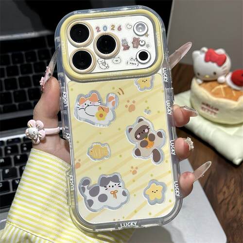 IPhone17promax可爱小猫手机壳