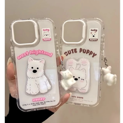 苹果17/16可爱西高地手机壳ins风