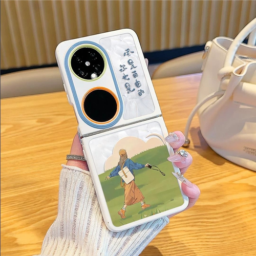 励志系风是自由的折叠手机壳