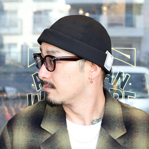日本制瓜皮帽水手帽男女秋冬厚款