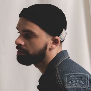 水手卷边帽瓜皮帽男女同款 ROLL日产复古法式 hwdog PIQUE H.W.DOG