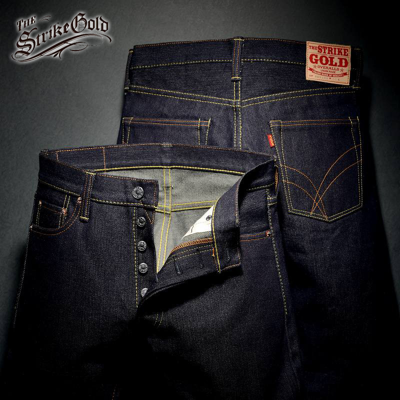 冈山制造17oz高密度右綾纹修身款