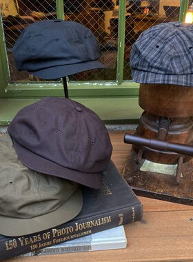 H.W.DOG 英国Miralane蜡棉复古报童帽狩猎帽学生帽男女同款hwdog