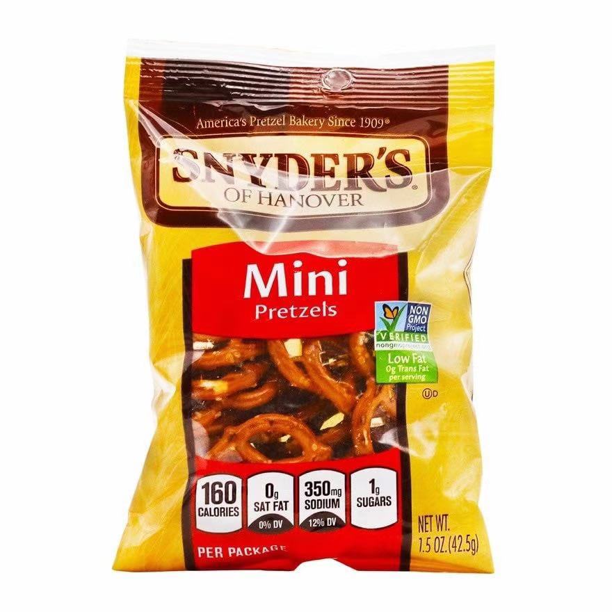 香港代购美国施耐德snyder’s迷你蝴蝶脆片袋装悠闲小零食42.5g