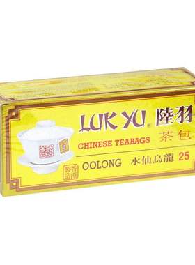 香港代购Luk Yu陸羽CHINESE TEABAGS乌龙茶水仙乌龙茶25盒装
