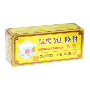香港代购Luk Yu陸羽CHINESE TEABAGS乌龙茶水仙乌龙茶25盒装