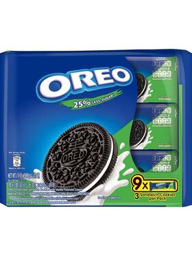 香港代购 OREO 少甜朱古力夹心曲奇25%less sugar256.5g