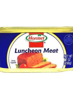 香港代购 美国进口食品 Hormel荷美尔经典午餐肉 罐头198g