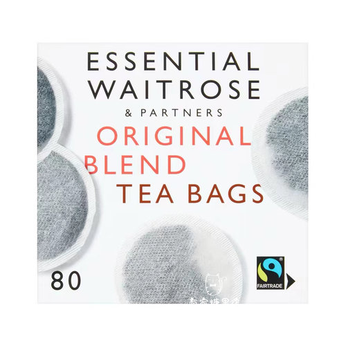 香港代购 进口ESSENTIAL WAITROSE 特级红茶 80小包冲泡盒装250g