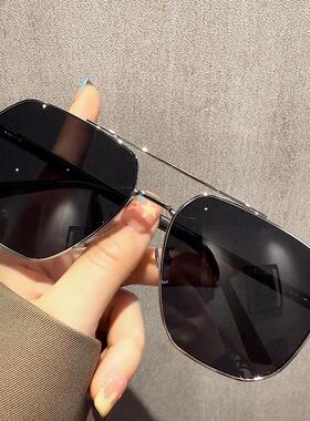 偏光墨镜男士双梁飞行员蛤蟆镜