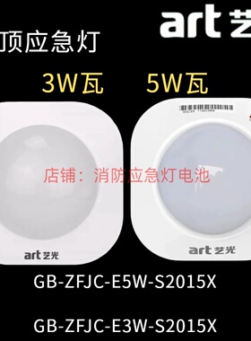 艺光GB ZFJC E5W-S2015X应急照明36V灯具3W5W瓦吸顶壁挂 集电集控