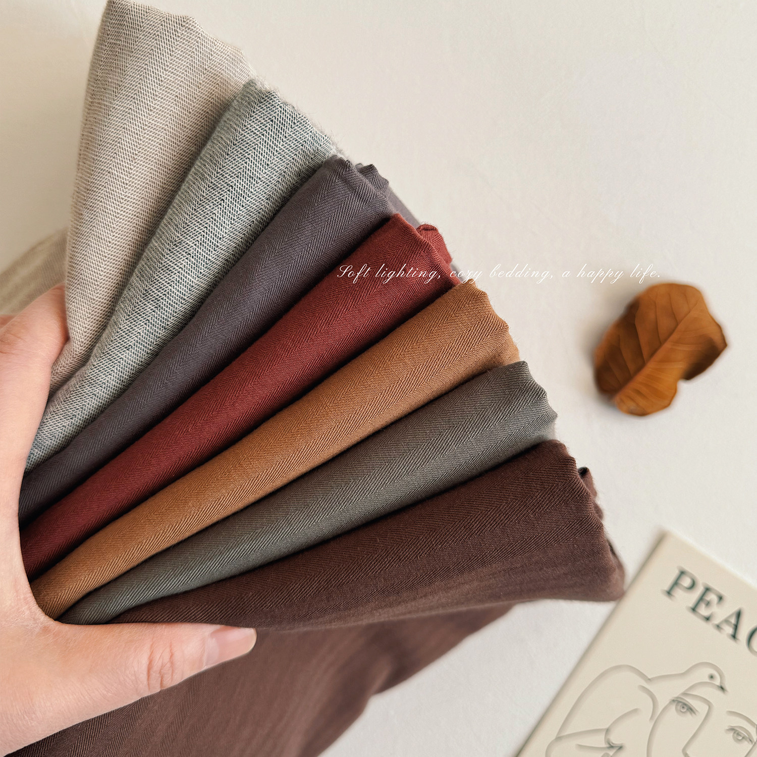 A类复古简约百搭纯色全棉亚麻混纺床单单件1.8单双人宿舍加厚床罩